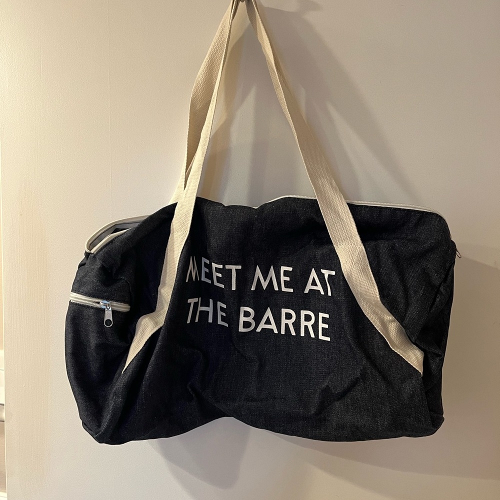 Meet me at the barre duffel bag never used